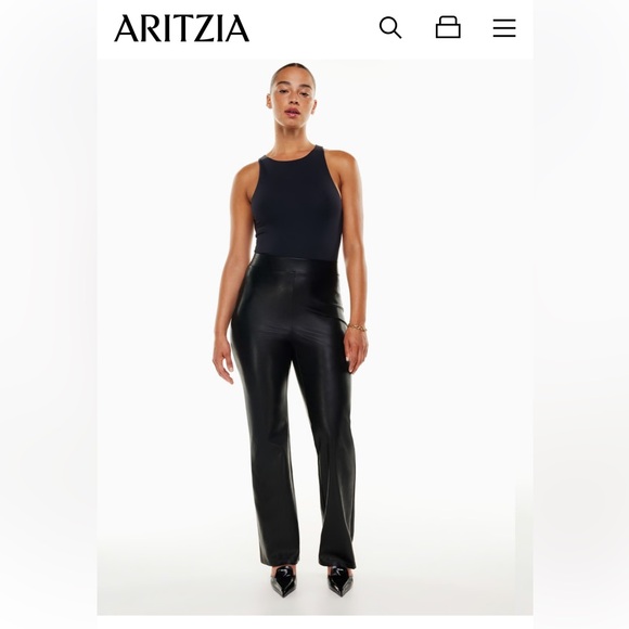 Ten by Babaton Upstage Pant Vegan Leather Size S - Picture 1 of 3